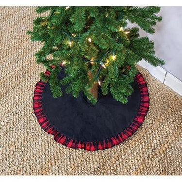 Buffalo Check Frill Mini Tree Skirt - The Fox Decor